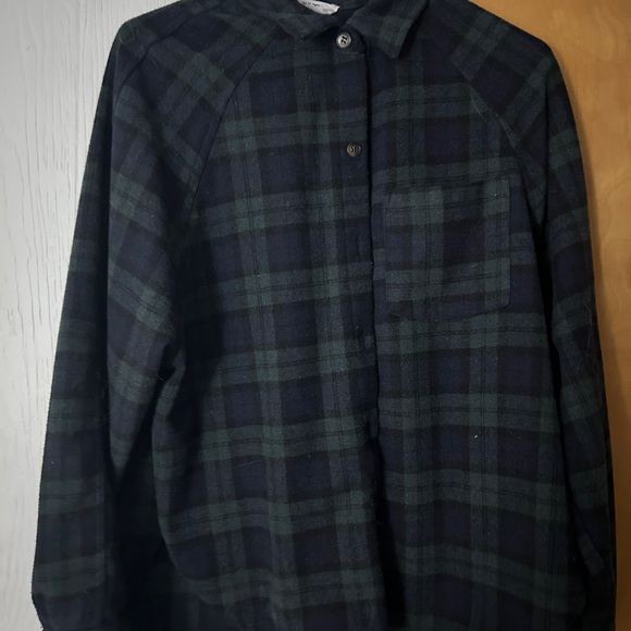 Plaid Flannel Shirt - Green and Black - Picture 1 of 2